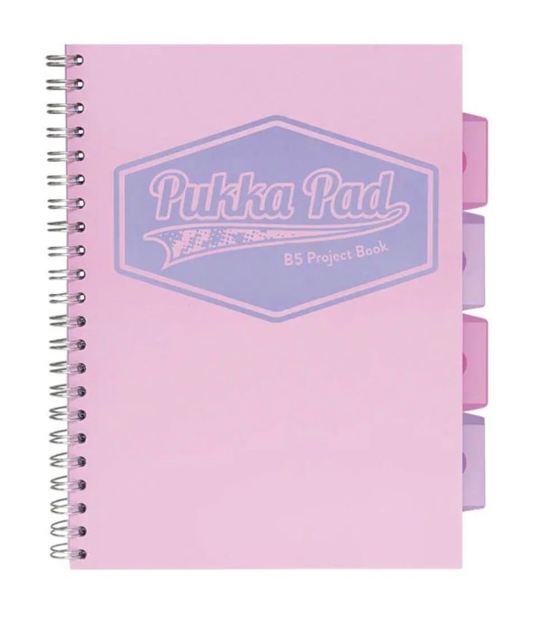 Kołozeszyt B5100k. li PP Project Book Pastel różowy Pukka Pad [3032(PK)-PST)
