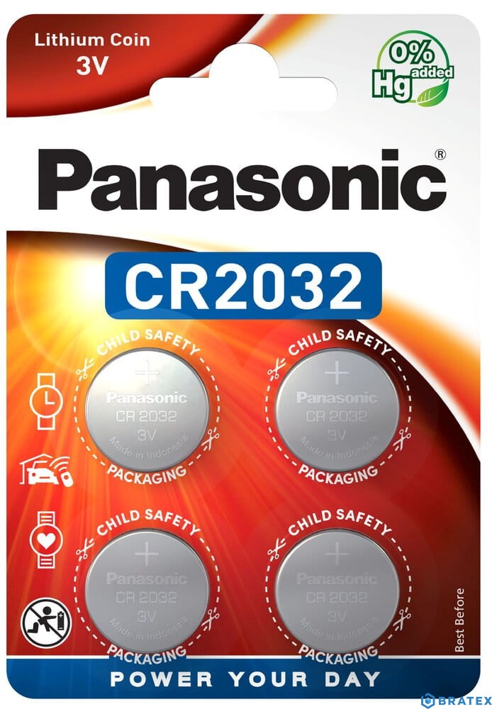 Bateria Panasonic CR2032L/4BP (4 szt.)