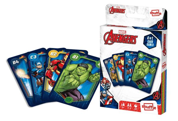 Gra karciana Shuffle Fun 4w1 Avengers Cartamundi