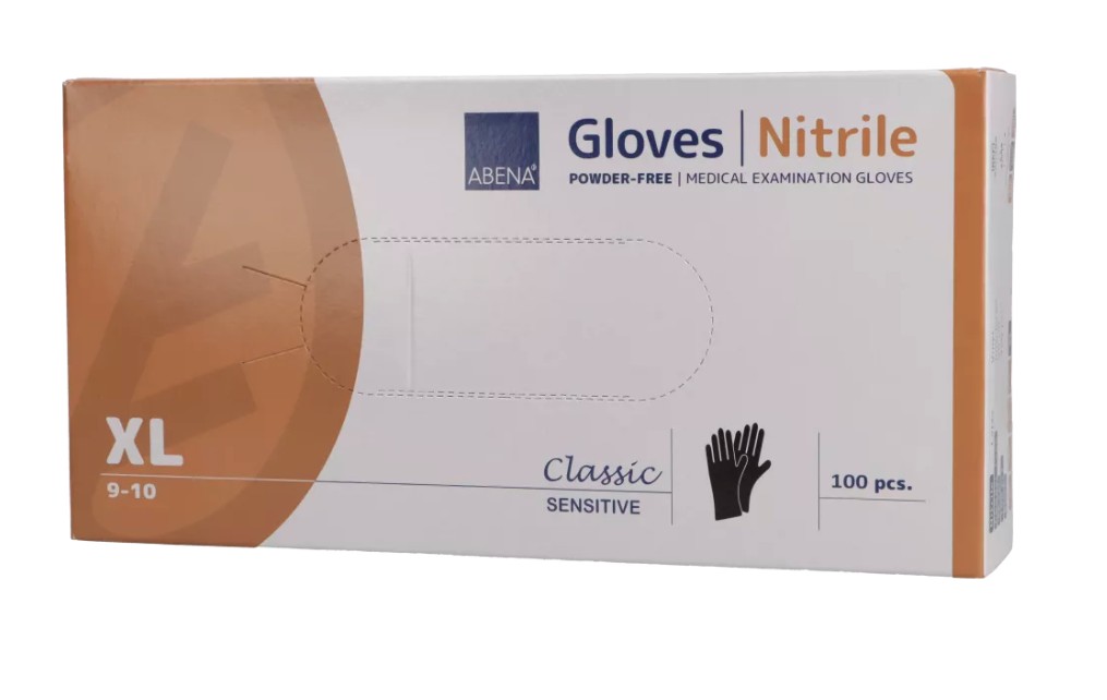 Rękawice nitrylowe czarne XL (100) ABENA