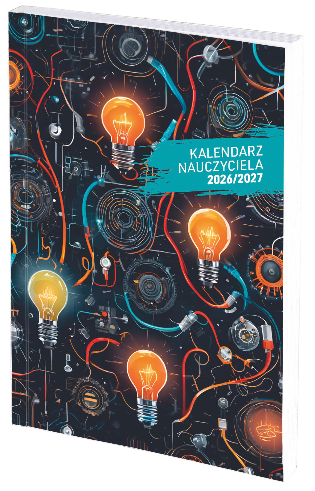 Kalendarz nauczyciela B6 tygodniowy PCV bezbarwny B6TN089B Energia Wokół Nas