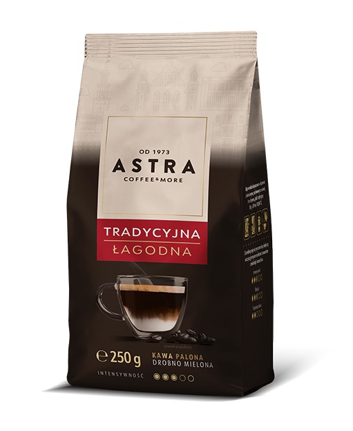 Kawa Astra mielona łagodna 250g