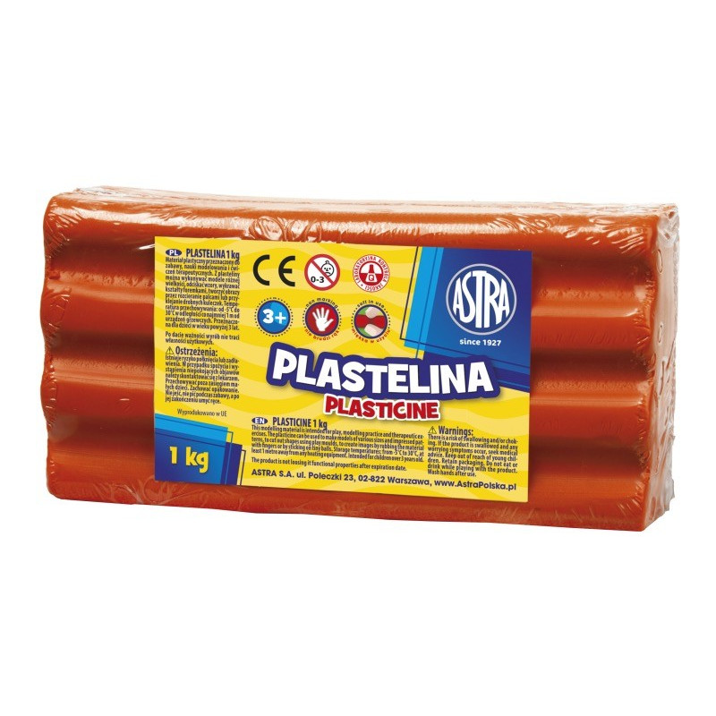 Plastelina Astra 1 kg czerwona