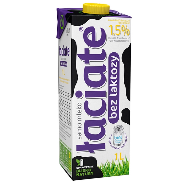 Mleko UHT ŁACIATE 1,5% 1L  bez laktozy