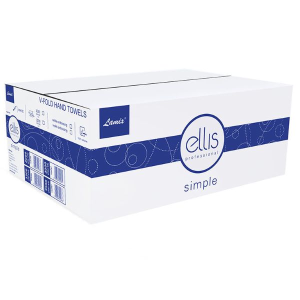 Ręcznik papierowy  ZZ Ellis Simple biały 2w 3000 celuloza 2837