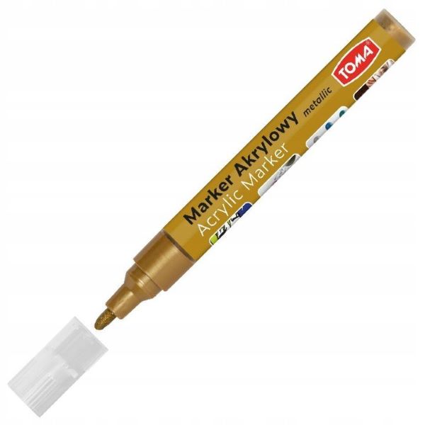 Marker akrylowy metal brązowy TO-402 Toma