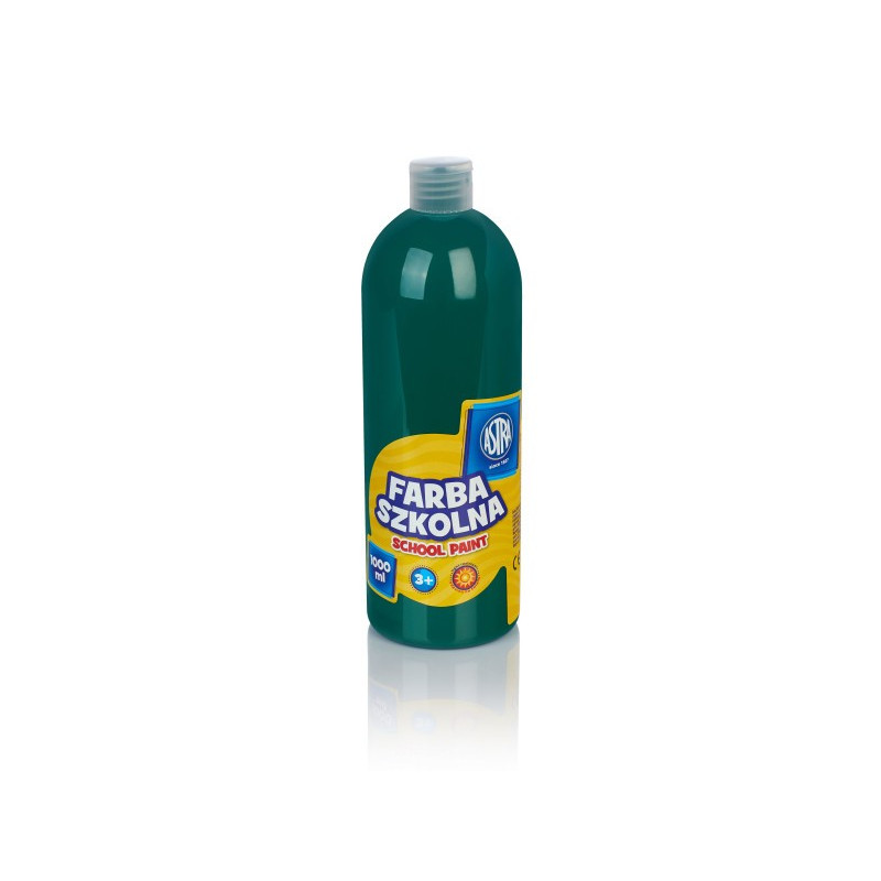 Farba szkolna Astra 1000 ml zielona ciemna