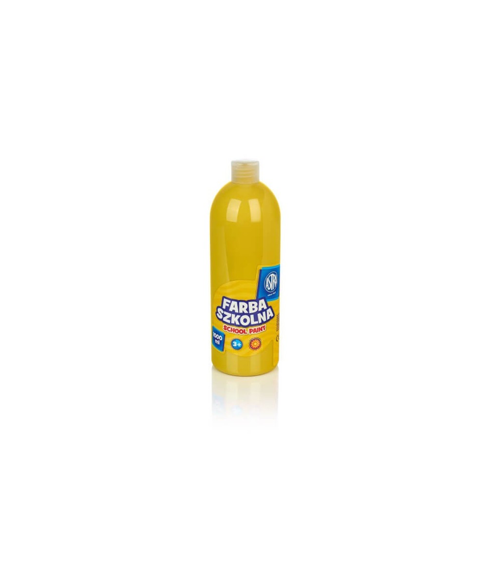 Farba szkolna Astra 1000 ml żółta