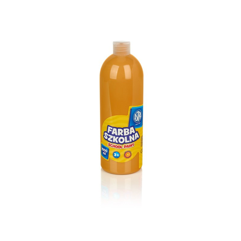 Farba szkolna Astra 1000 ml brązowa jasna
