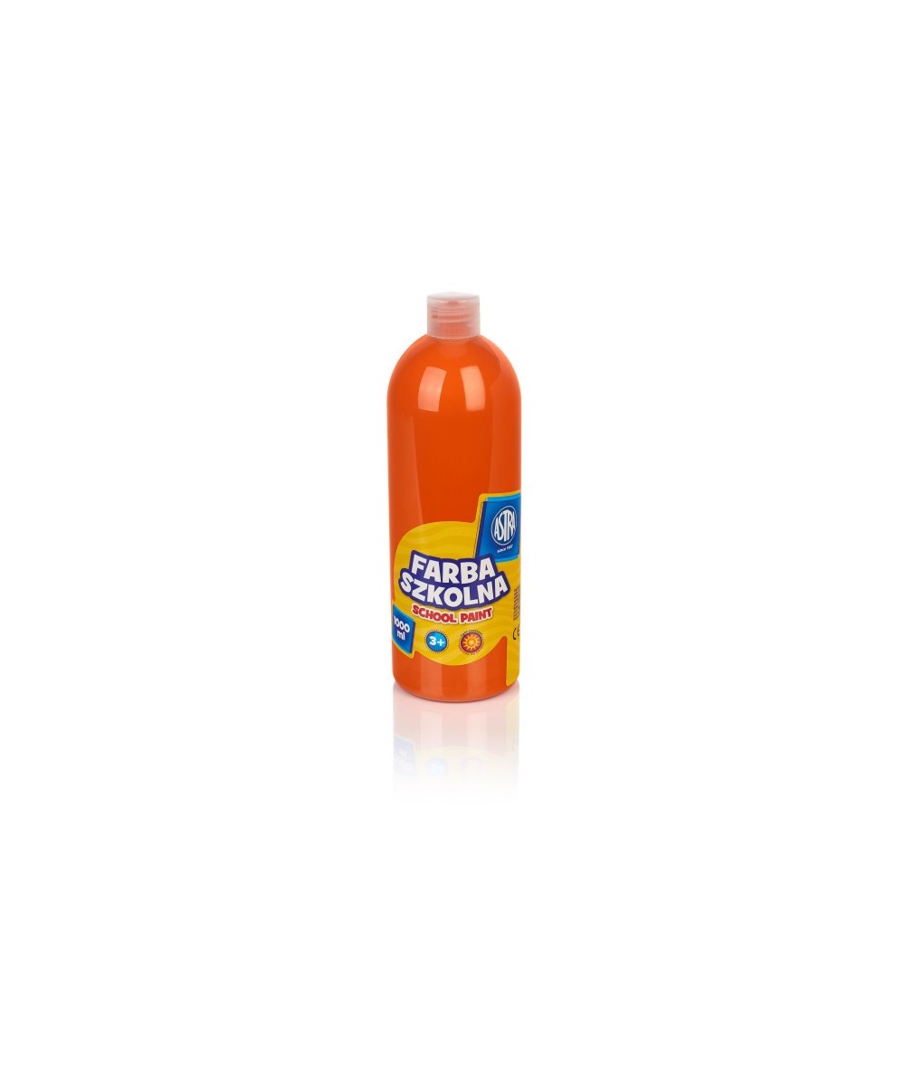 Farba szkolna Astra 1000 ml pomarańczowa