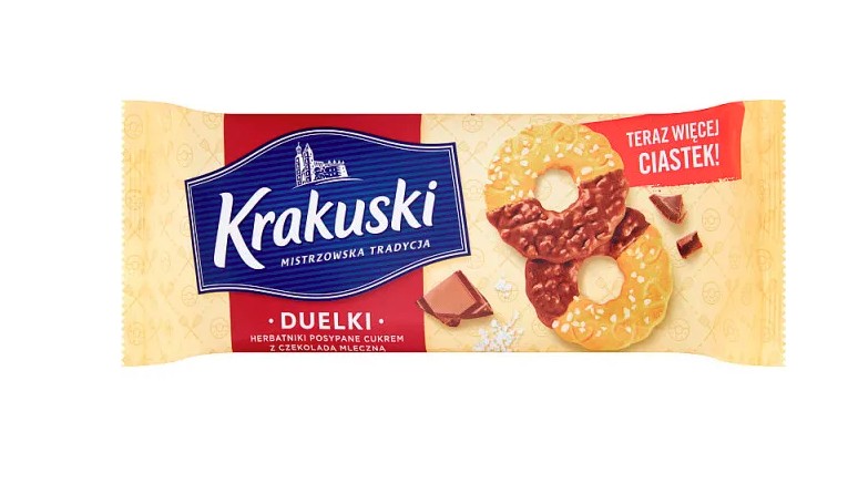 Ciastka Krakuski Duelki w czekola/mlecz 181g