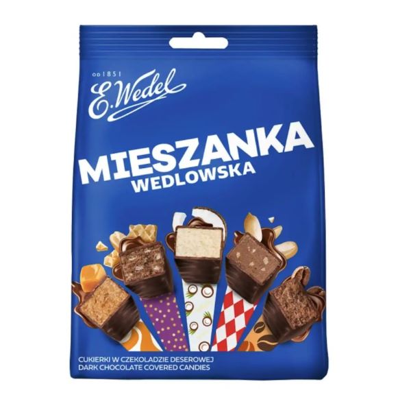 Mieszanka Wedlowska Cukierki w czekoladzie deserowej 240g Wedel