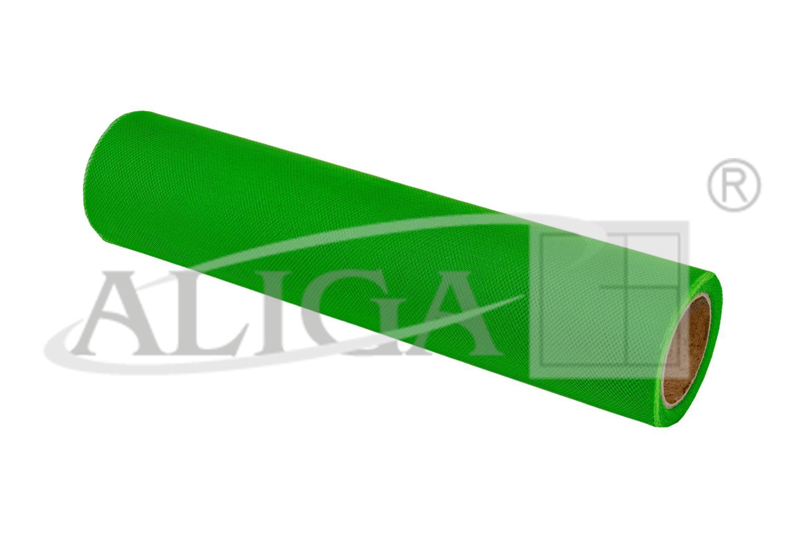 Tiul w rolce 24cmx10m TIUL-102 zielony Aliga