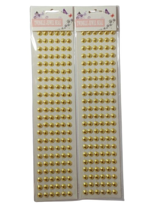Ozdoba samoprzylepna perełki złote/srebrne 902891 KTW