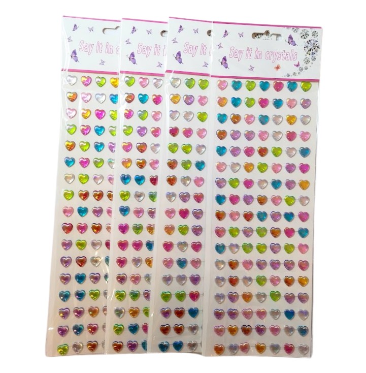 Ozdoba 33x10,5cm. mix serduszek samoprzylepnych 902983 KTW