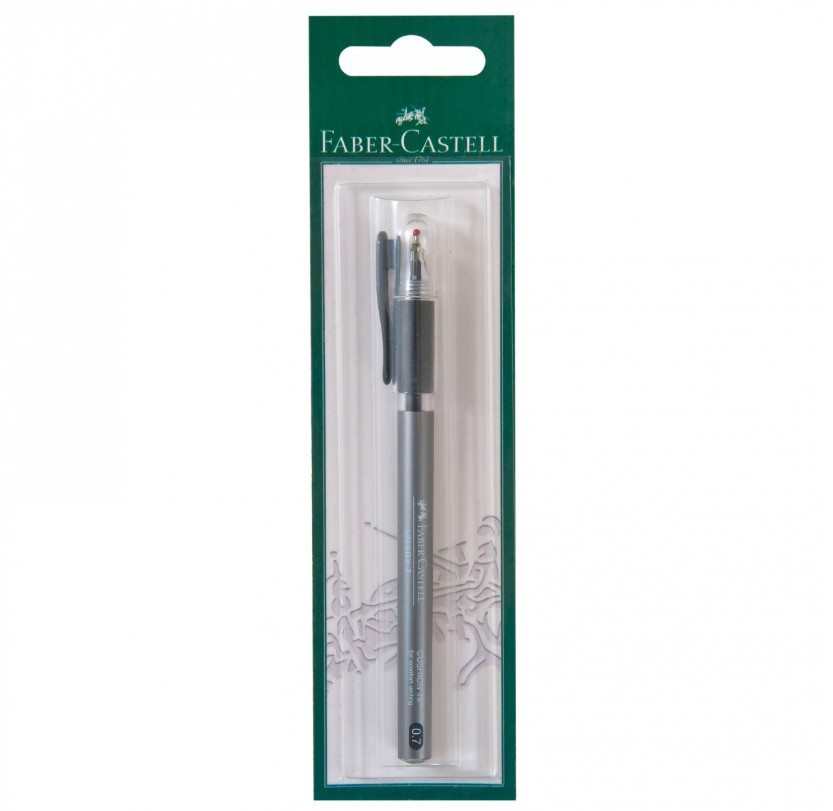 Długopis Speedx Titanium 0,7mm czarny blister KPL546299-FC-B1 Faber-Castell
