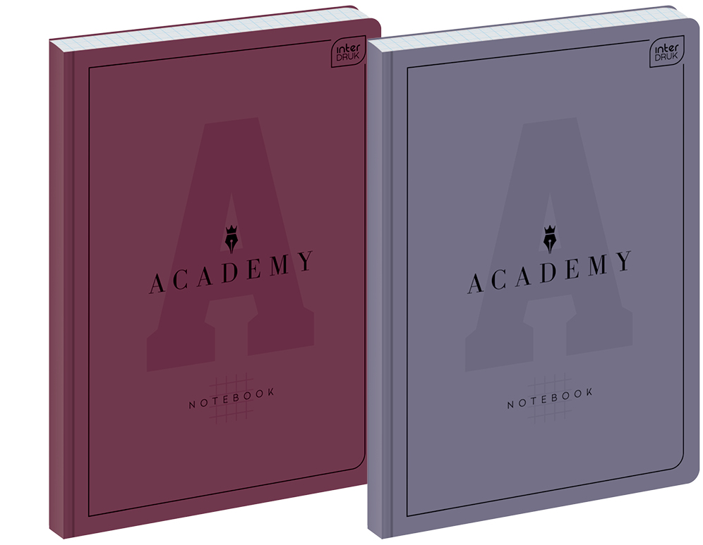 Brulion w kratkę A4, Academy, 96 kartek, Interdruk