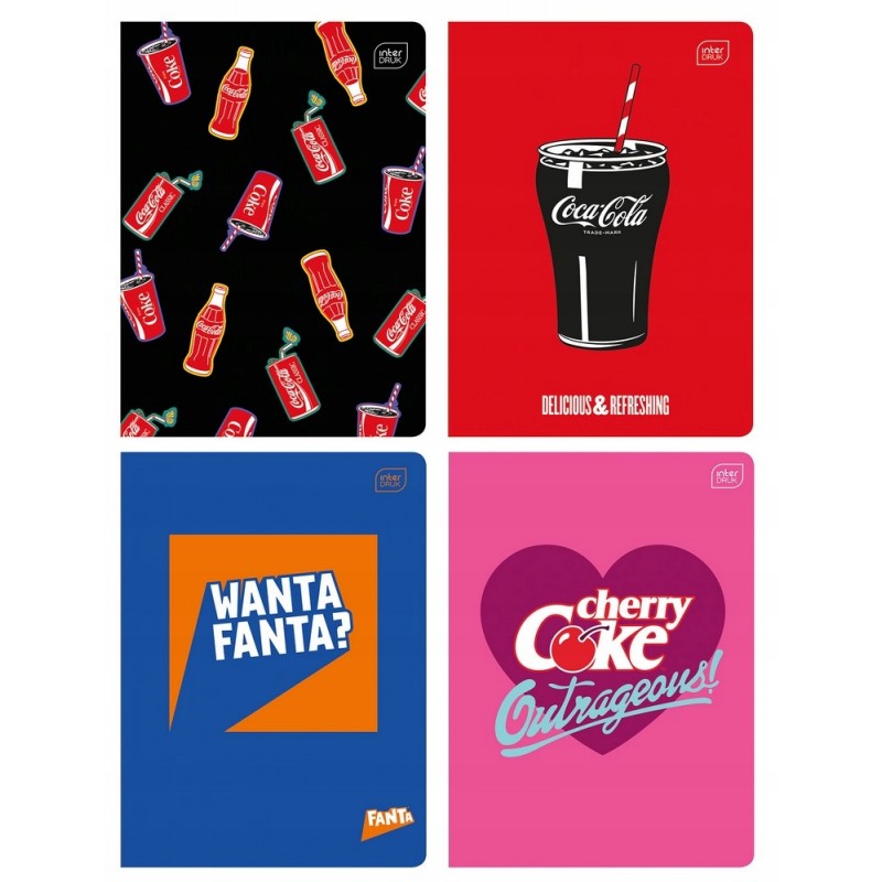 Zeszyt A5/32 kratka 70g mMat+UV Coca Cola Interdruk