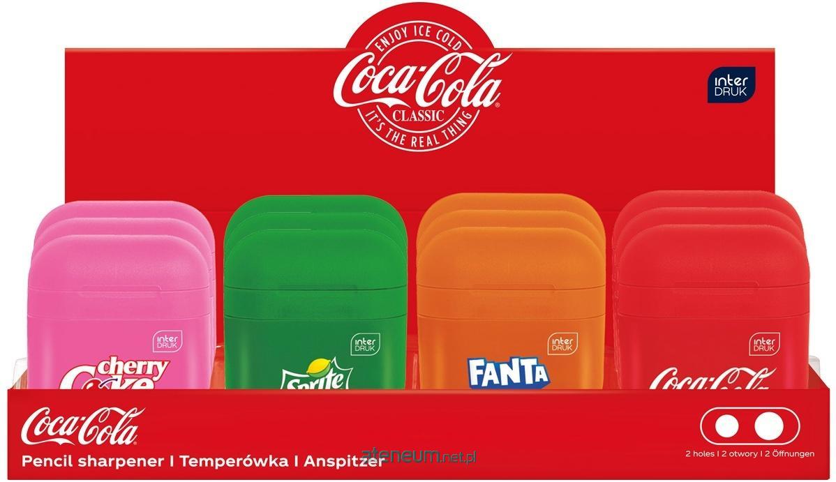 Temperówka podwójna z pojemnikiem Coca-Cola Interdruk