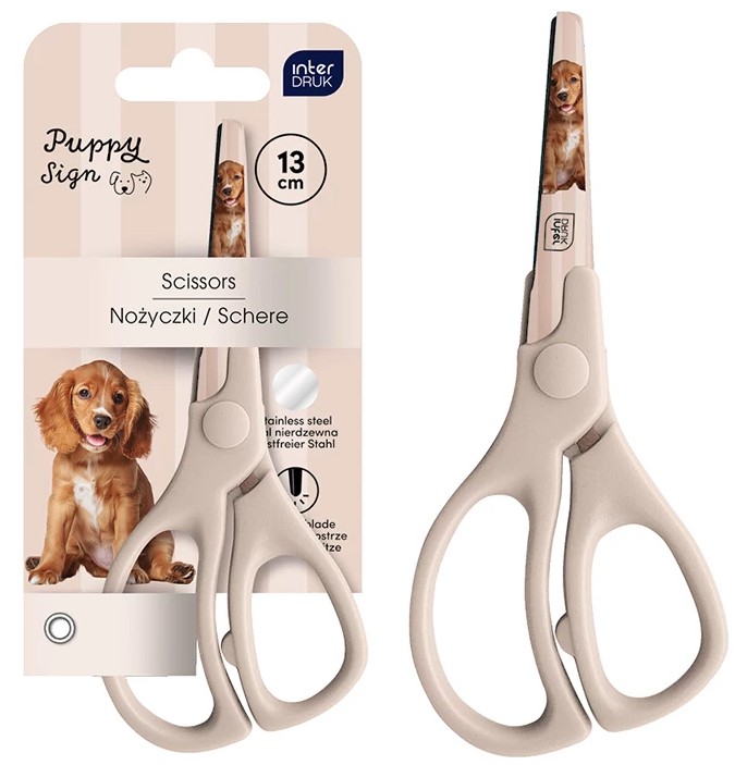 Nożyczki 13cm Puppy Sign Interdruk