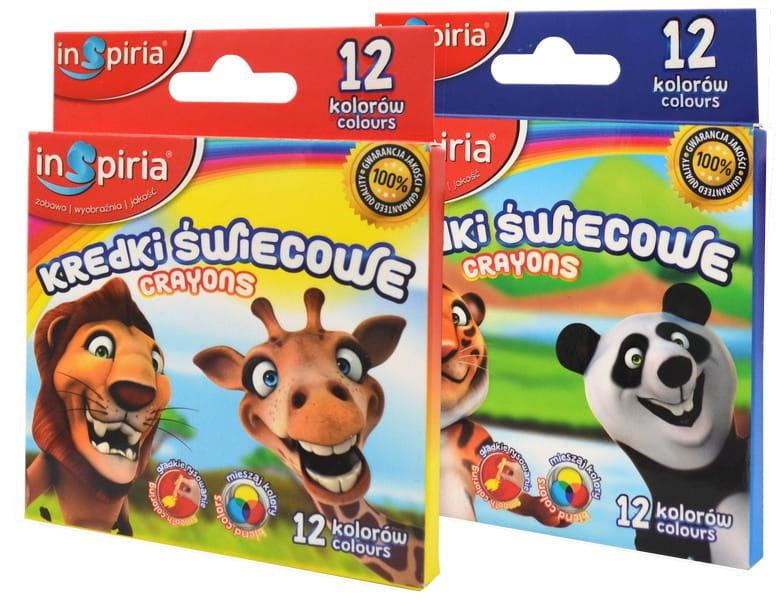 Kredki świecowe 12kol. Inspiria Schemat