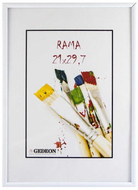Ramka 21x29,7 plast. biała plx BB2130Wplx Gedeon