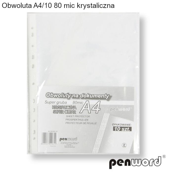 Koszulka A4/10 krystaliczna 80mic Polsirhurt