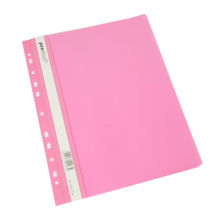 Skoroszyt wpinany A4 A-320 PVC różowy Polsirhurt
