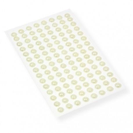 Perełki samoprzylepne 8mm białe PRS-04 Polsirhurt
