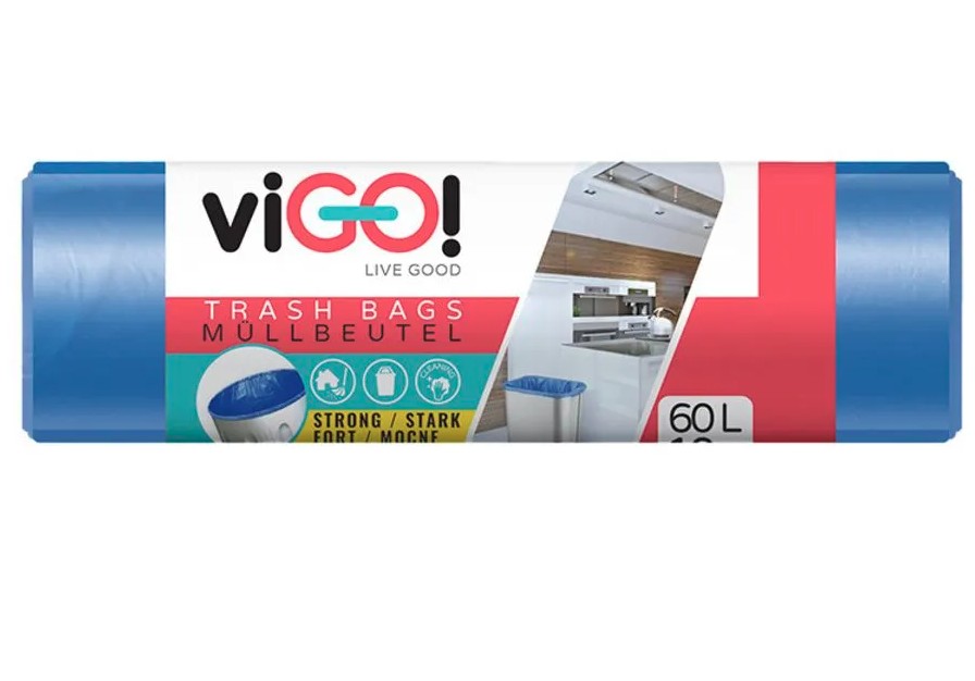 Eko worki do segregacji niebieskie 60L 10 Vigo