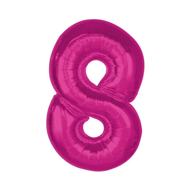 Balon foliowy Smart cyfra 8 różowa 92cm CH-S9R8 GoDan