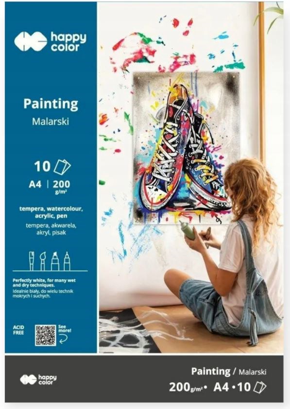 Blok malarski Młody Artysta A4/10 200g Happy Color HA 3720 2030-MA10 GDD