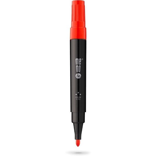 Marker permanentny M200 MemoBe okr. końcówka 3mm czerwony