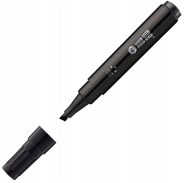 Marker permanentny M201 MemoBe ścięta końcówka 1-4mm czarny