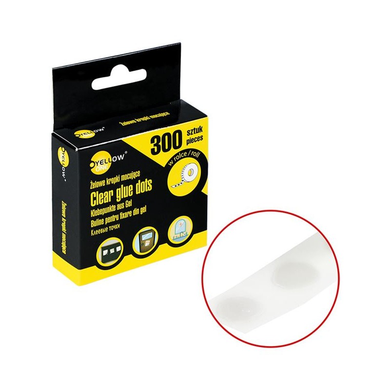 Żelowe kropki mocujące w rolce Yellow One YL-10300 125-1042