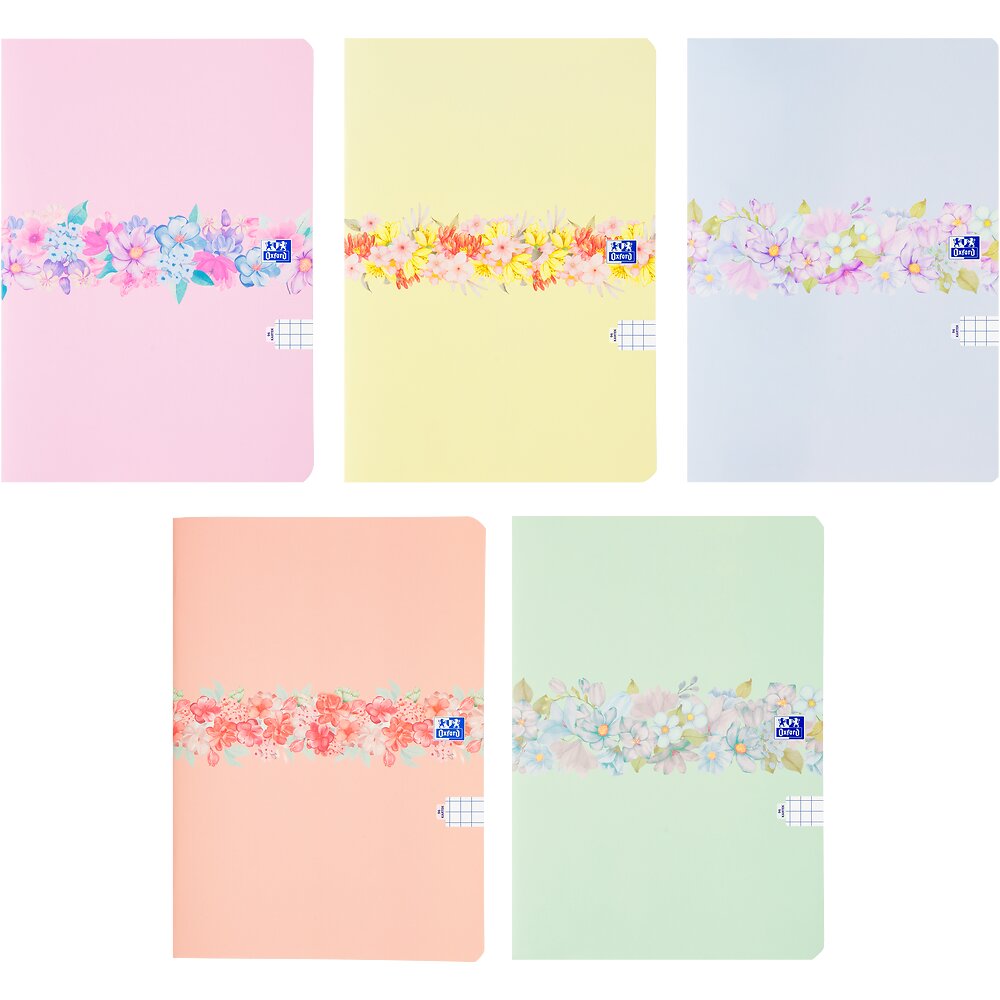 Brulion B5/96k kratka 90g MO szyty Oxford Flowers
