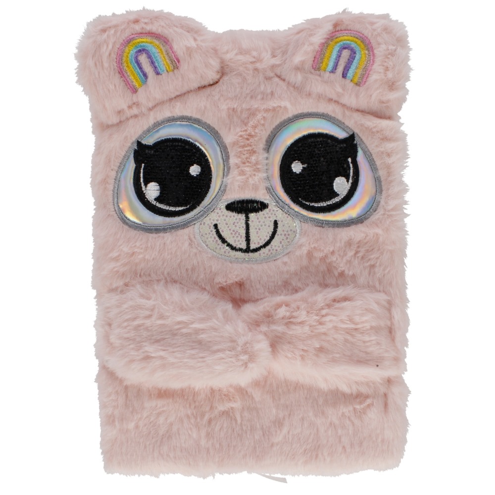 Notes A5 pluszowy Pink Big Eyes 484165 Starpak