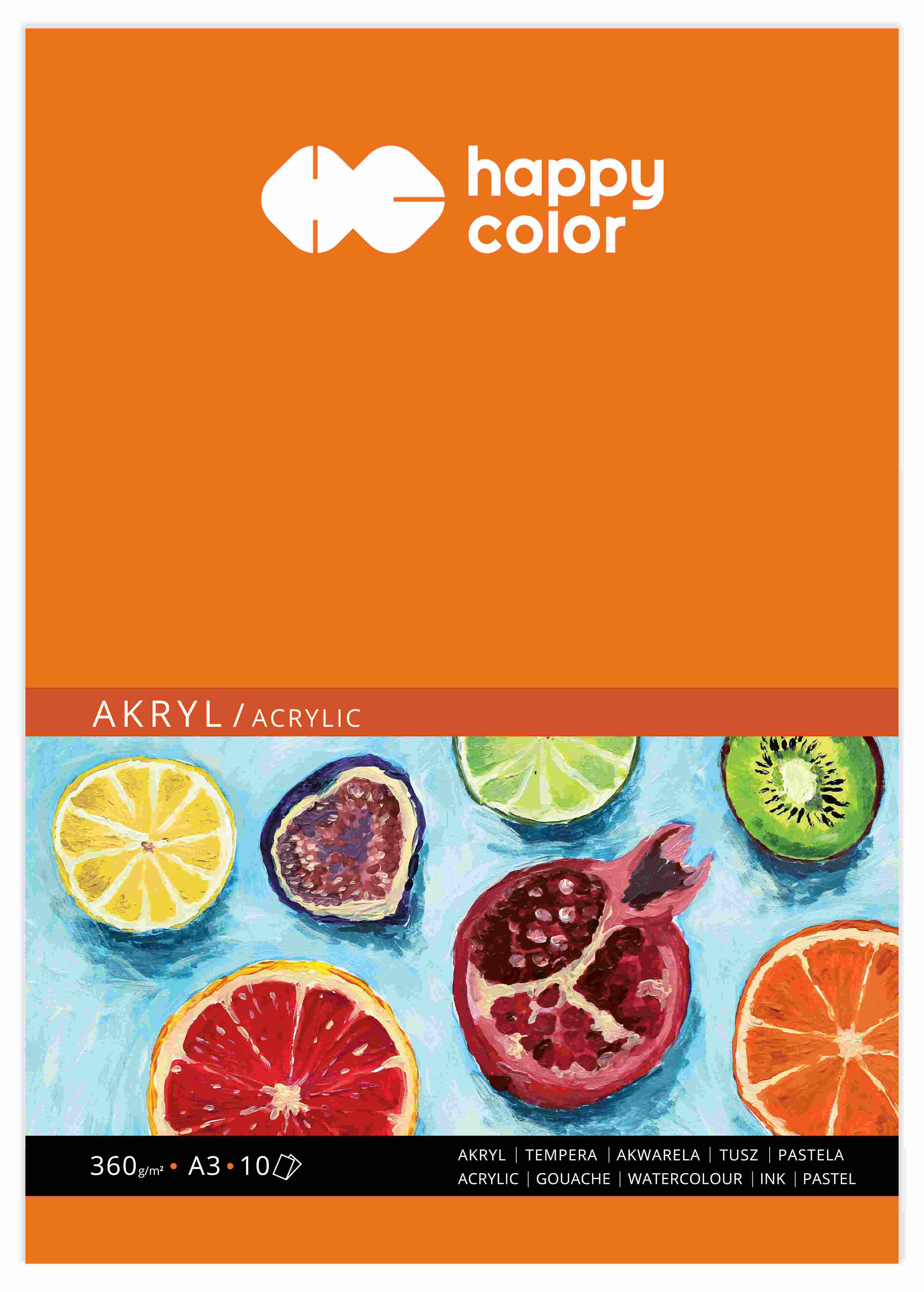 Blok do akrylu A3/10 360g Art Happy Color HA 7836 3040-A10