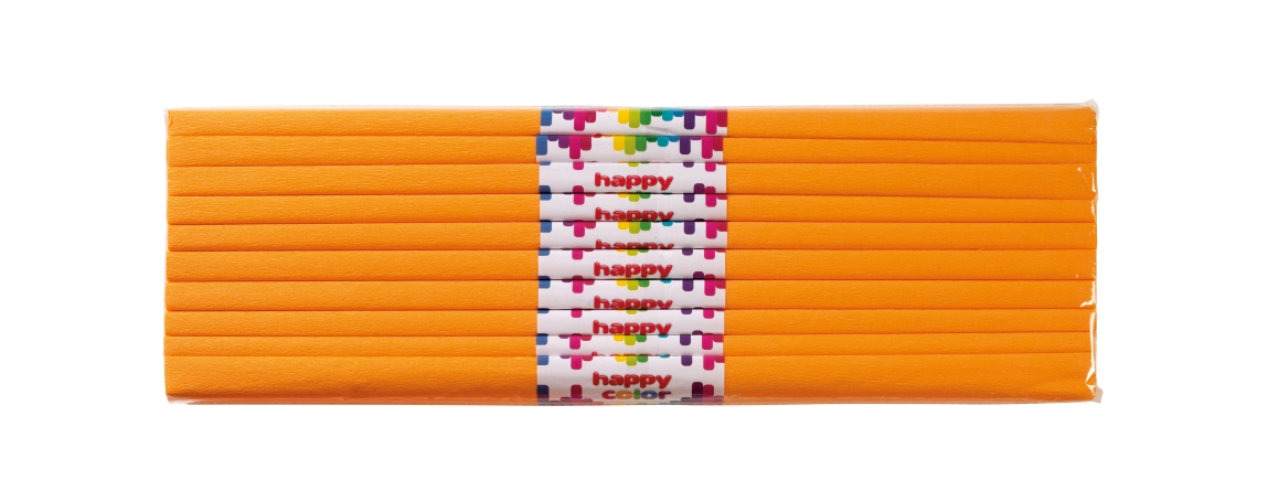 Bibuła marszczona 50x200 pomarańczowa 10szt. Happy Color