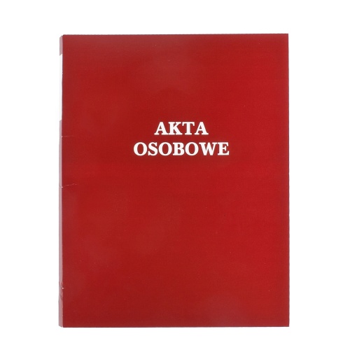 Teczka do akt osob. A4 ABCD bez treści Warta czerwona 1824-339-006 bind. wewnętrznata