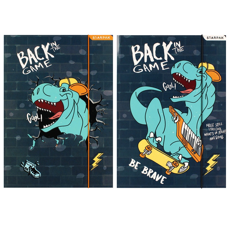 Teczka A4 z gumką Skate Dino 536505 Starpak