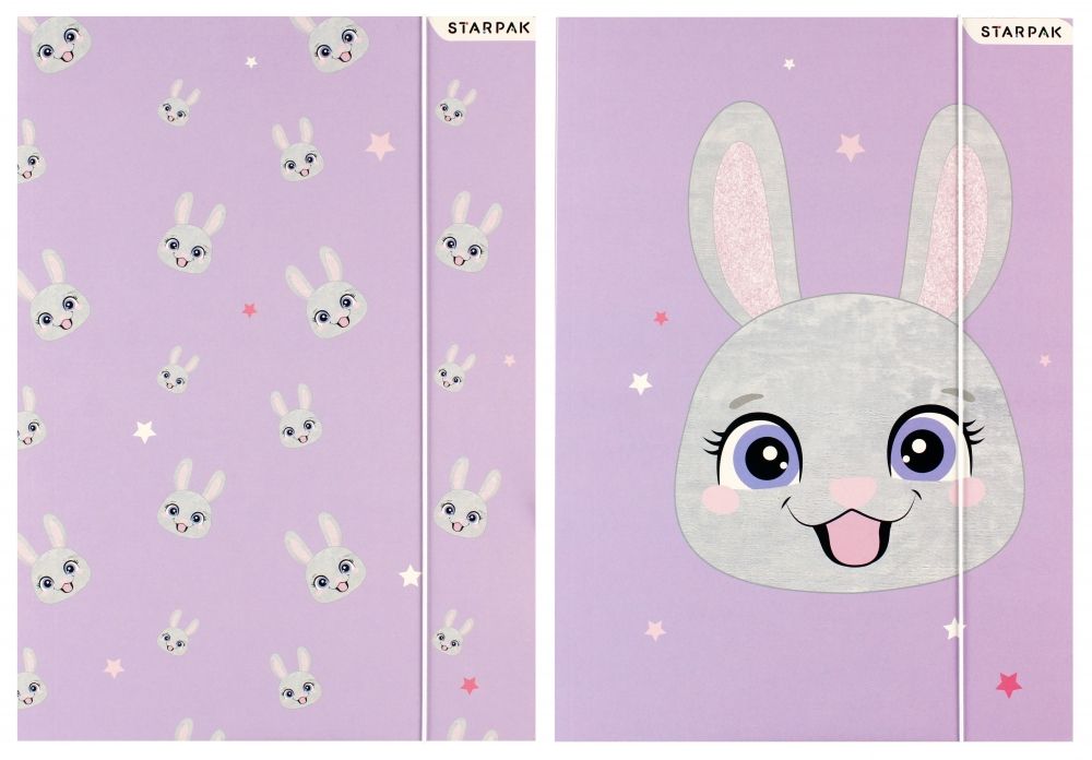 Teczka A4 z gumką Rabbit 536513 Starpak