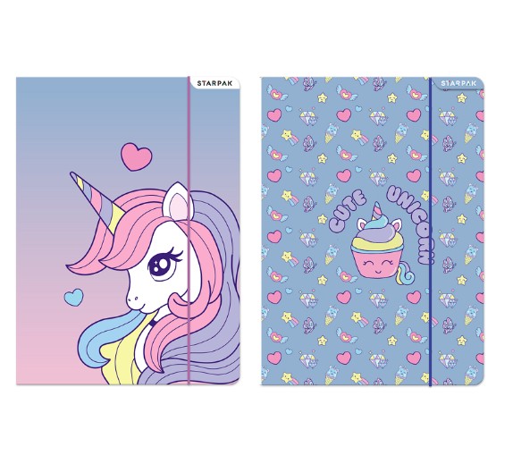 Teczka A4 z gumką Unicorn 553546 Starpak