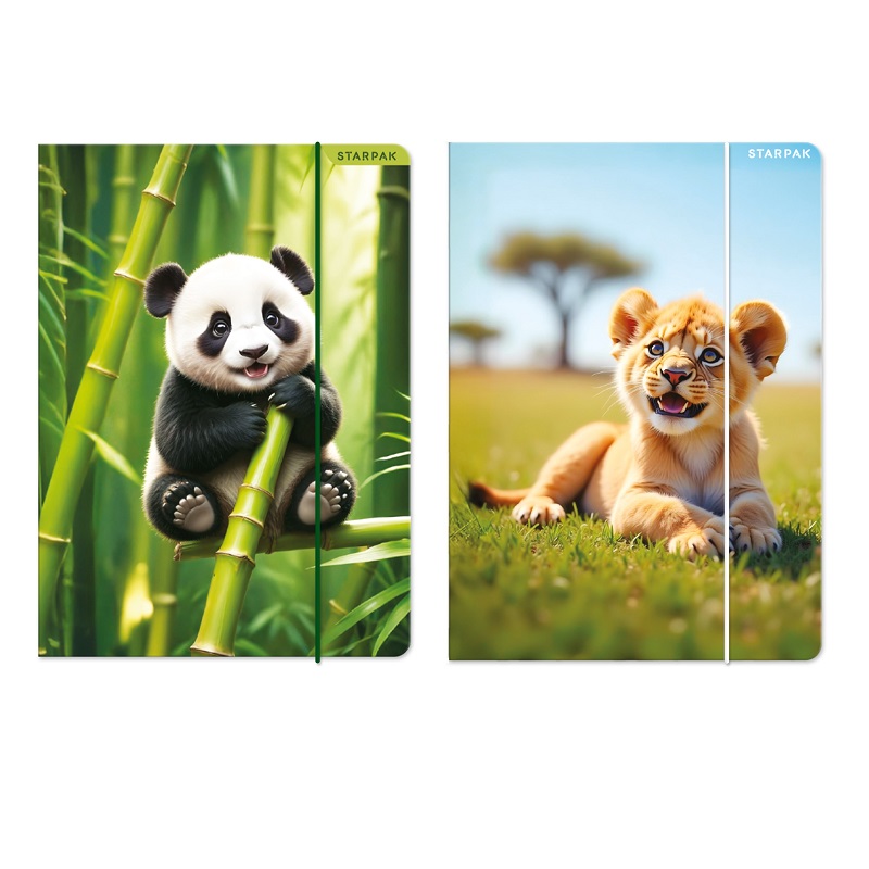 Teczka A4 z gumką Wild Animal 559729 Starpa