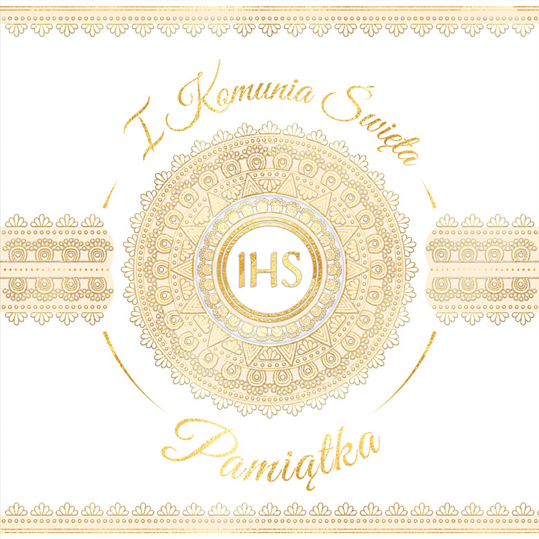 Karnet KW WZ Komunia Hostia Henry