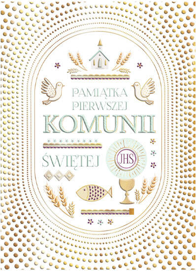 Karnet B6 Komunia kropki Henry