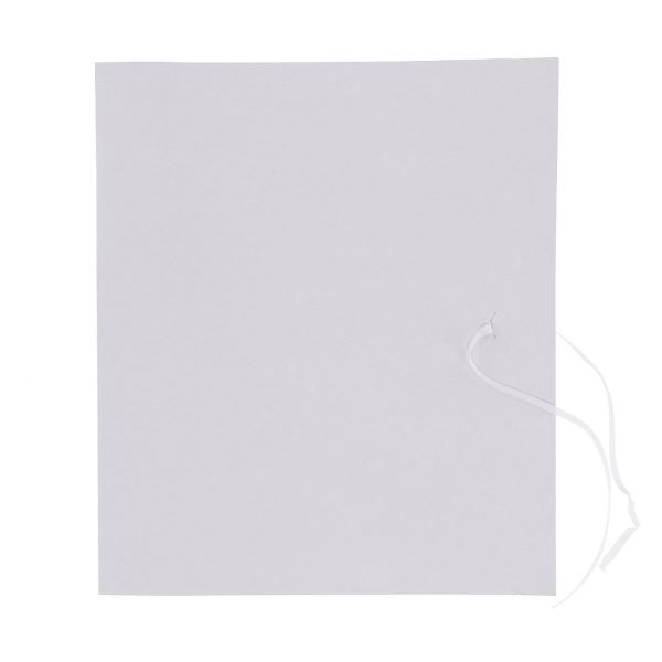 Teczka wiązana A4 biała 250g szeroki grzbiet 3cm BARBARA bezkwasowa 320x250x35