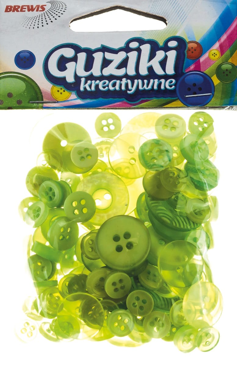 Guziki 40g GU4 zielony BREWIS