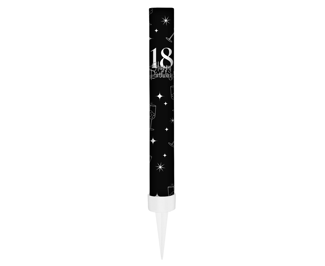 Fontanna party "18" urodziny 12cm czarna KZ-FTZ1/8 GoDan