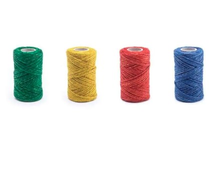Sznurek szpagat jutowy kolor 100g (50/40m) Modena
